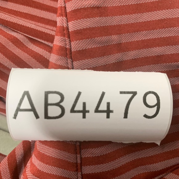 Kjus Men Polo Shirt XL Orange Striped Short Sleeve Golf UPF 50 Active Collared - Picture 13 of 13